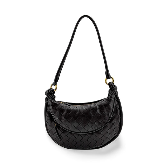 Bottega Veneta Small Gemelli Shoulder Bag Black