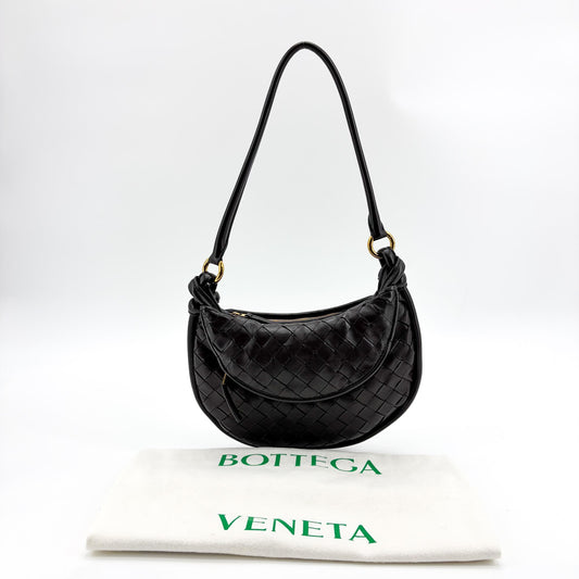 Bottega Veneta Small Gemelli Shoulder Bag Black