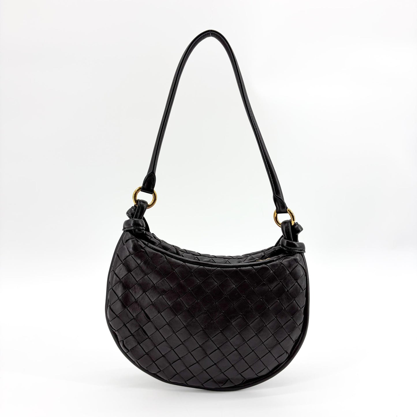 Bottega Veneta Small Gemelli Shoulder Bag Black