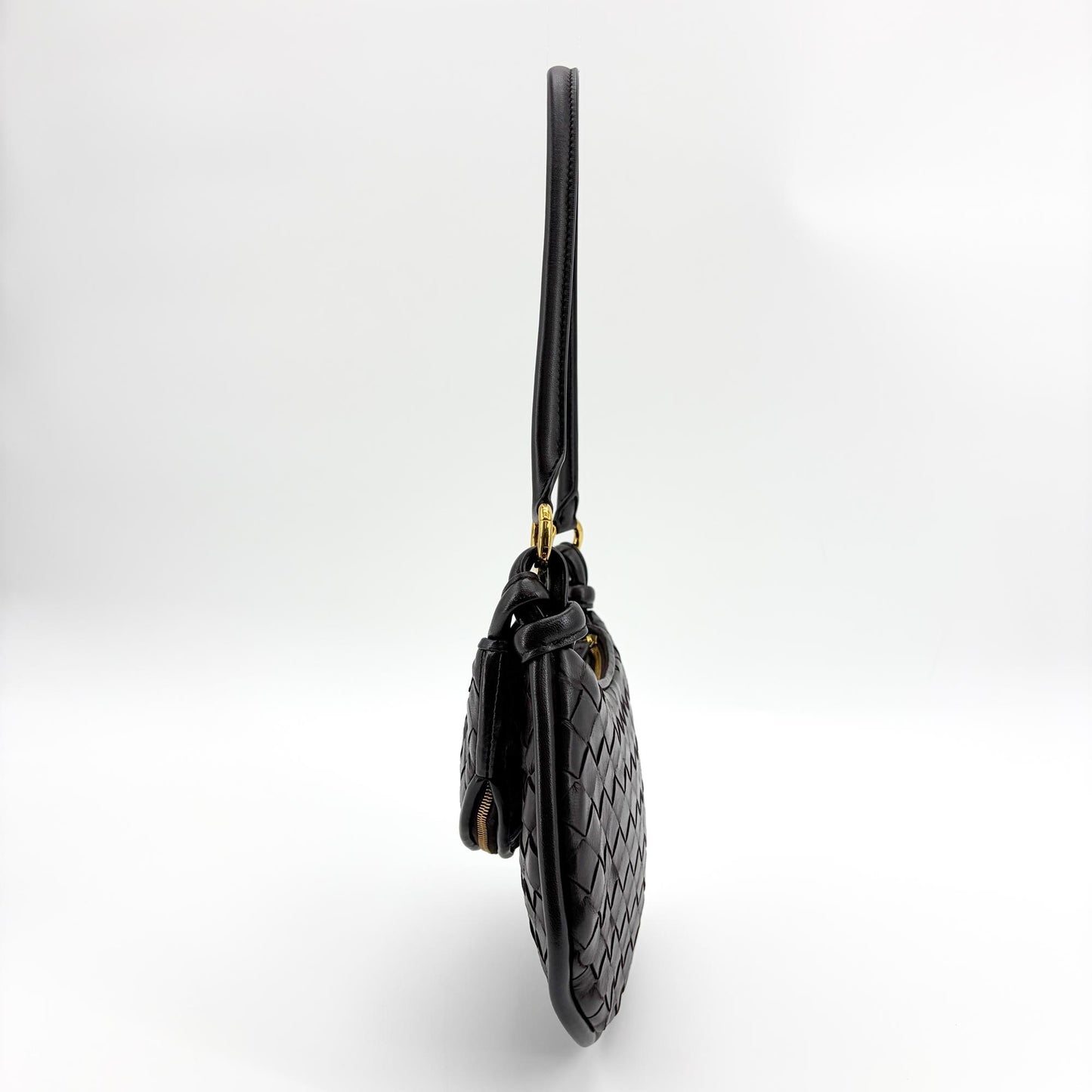 Bottega Veneta Small Gemelli Shoulder Bag Black