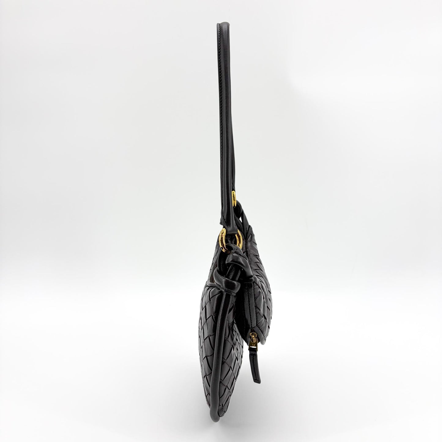 Bottega Veneta Small Gemelli Shoulder Bag Black