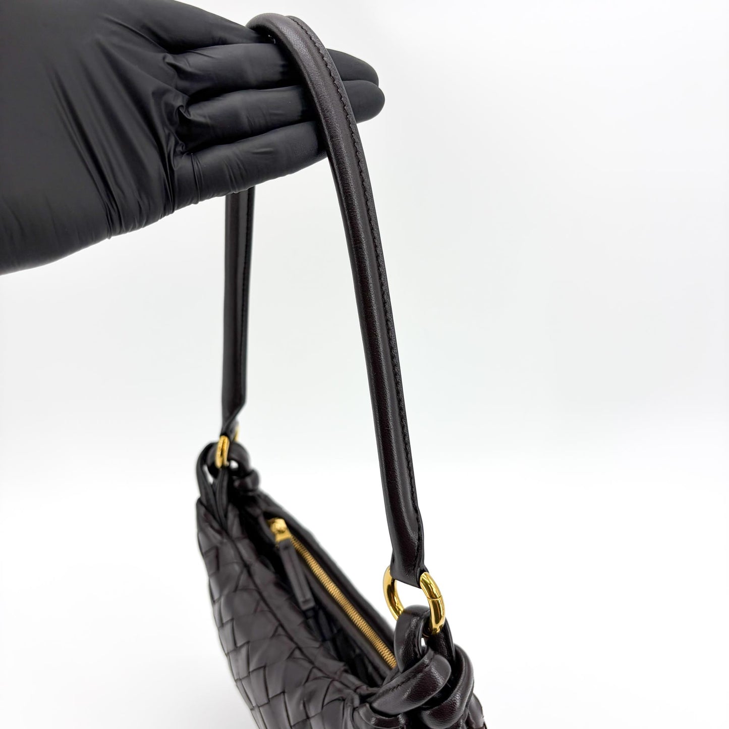 Bottega Veneta Small Gemelli Shoulder Bag Black