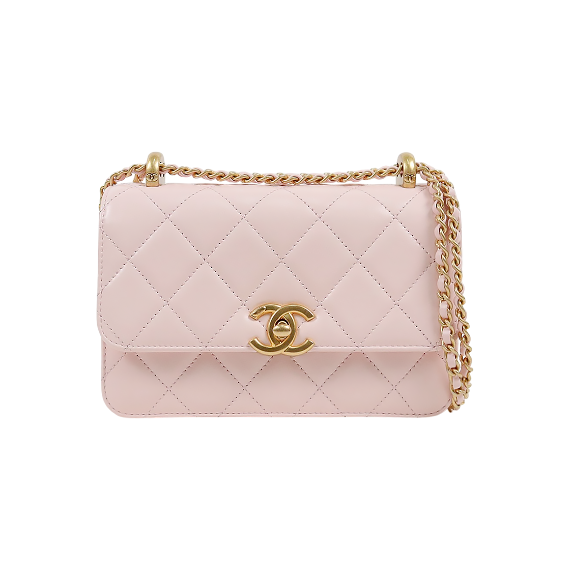 Chanel Pink Mini Flap Shoulder Bag