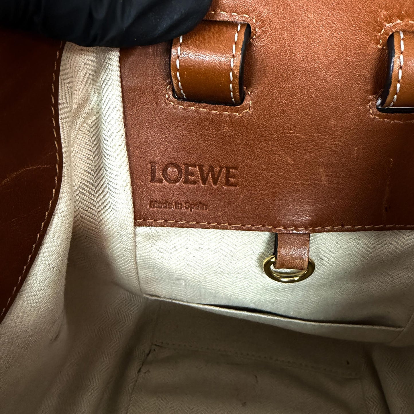 Loewe Small Hammock Bag Classic Calfskin Tan