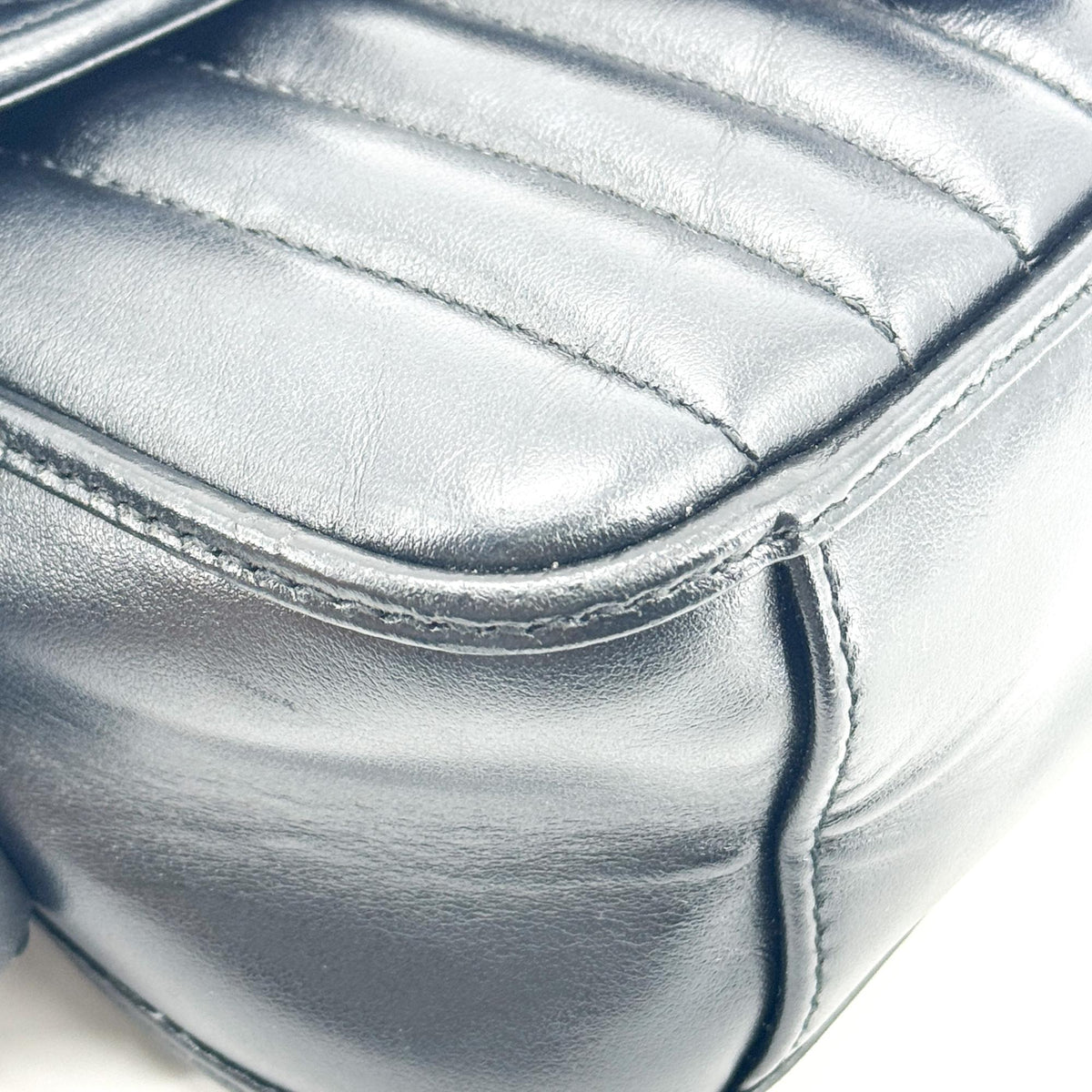 Gucci GG Marmont Mini Top Handle Bag Black Silver