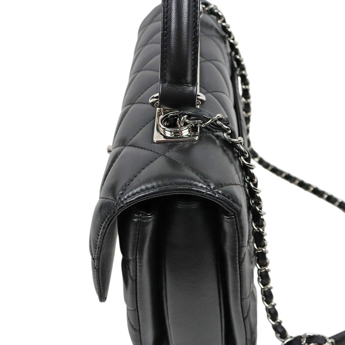 Chanel Black Lambskin Trendy CC Tote Bag