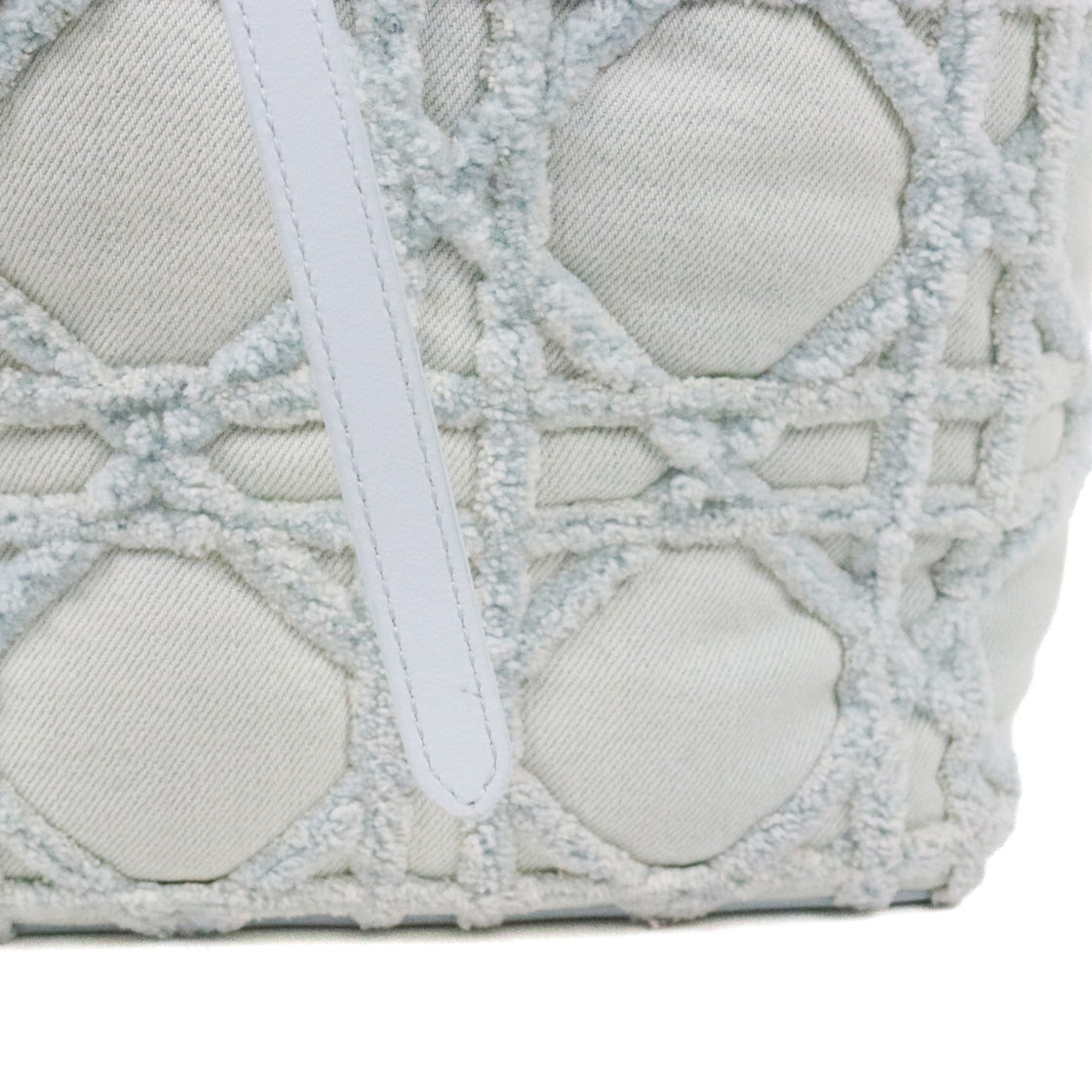 Dior Medium Toise Blue Denim Shoulder Bag