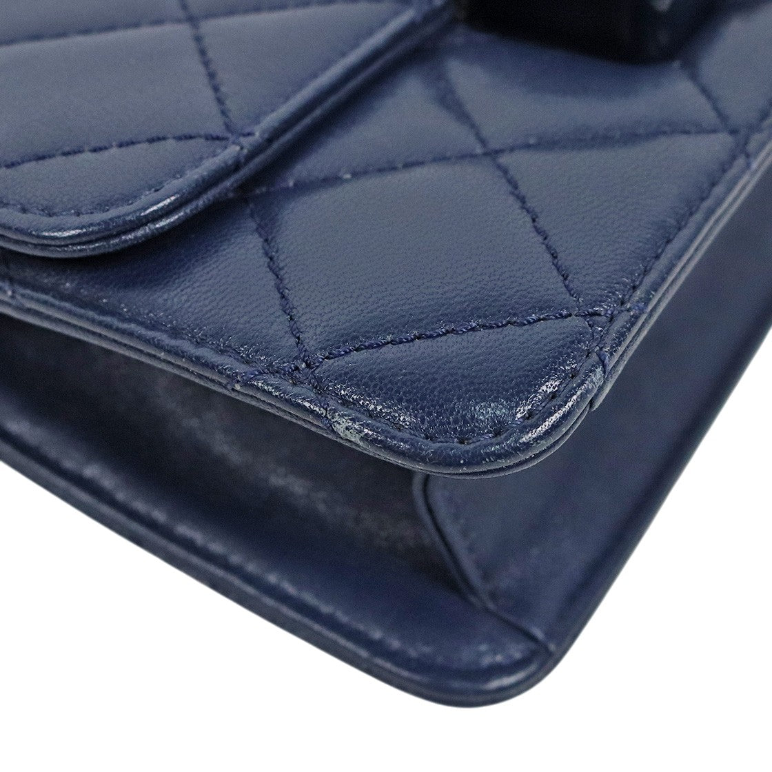 Chanel Navy Beauty Lock Chain Shoulder Bag