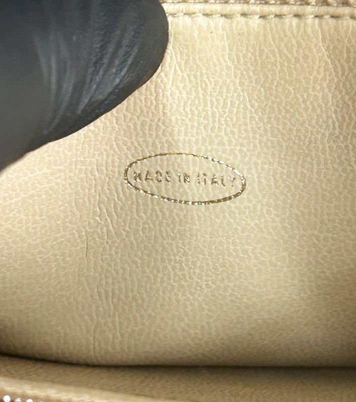 Chanel Beige Caviar Triple CC Chain Shoulder Bag