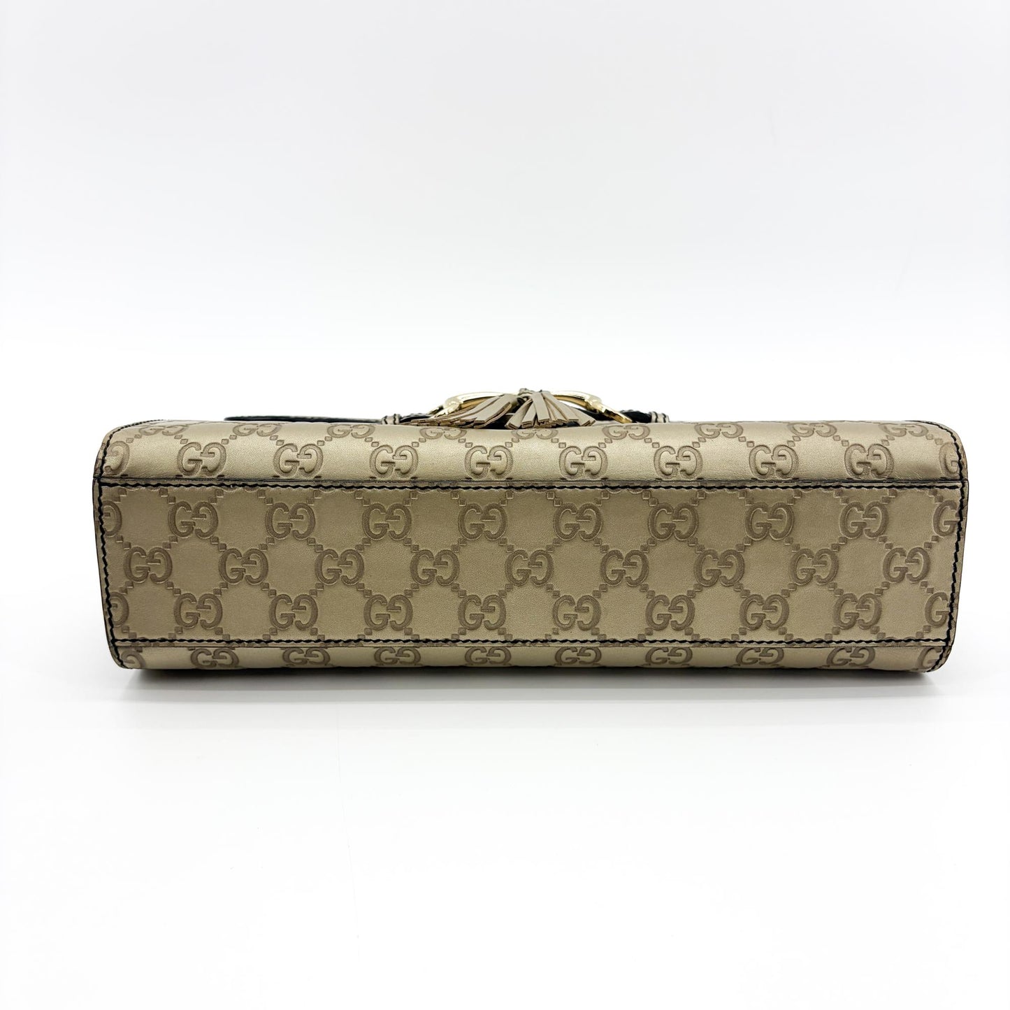 Gucci Emily Guccisima Chain Shoulder Bag Gold
