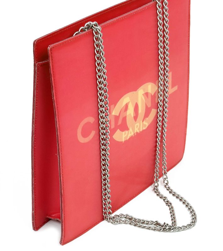 Chanel Pink Big CC PVC Hologram Chain Shoulder Bag
