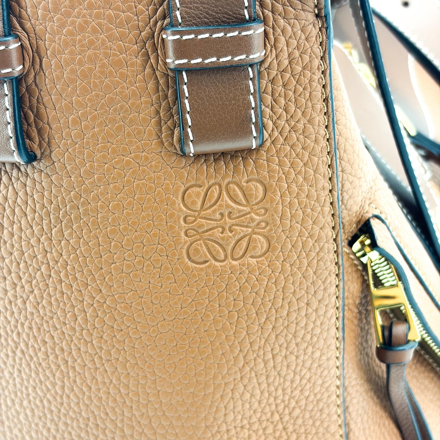 Loewe Hammock Small Bag Tan Grain Calfskin