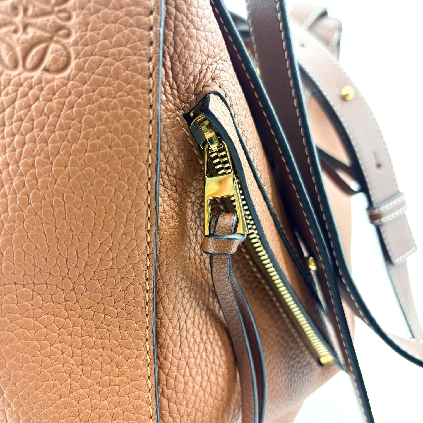 Loewe Hammock Small Bag Tan Grain Calfskin