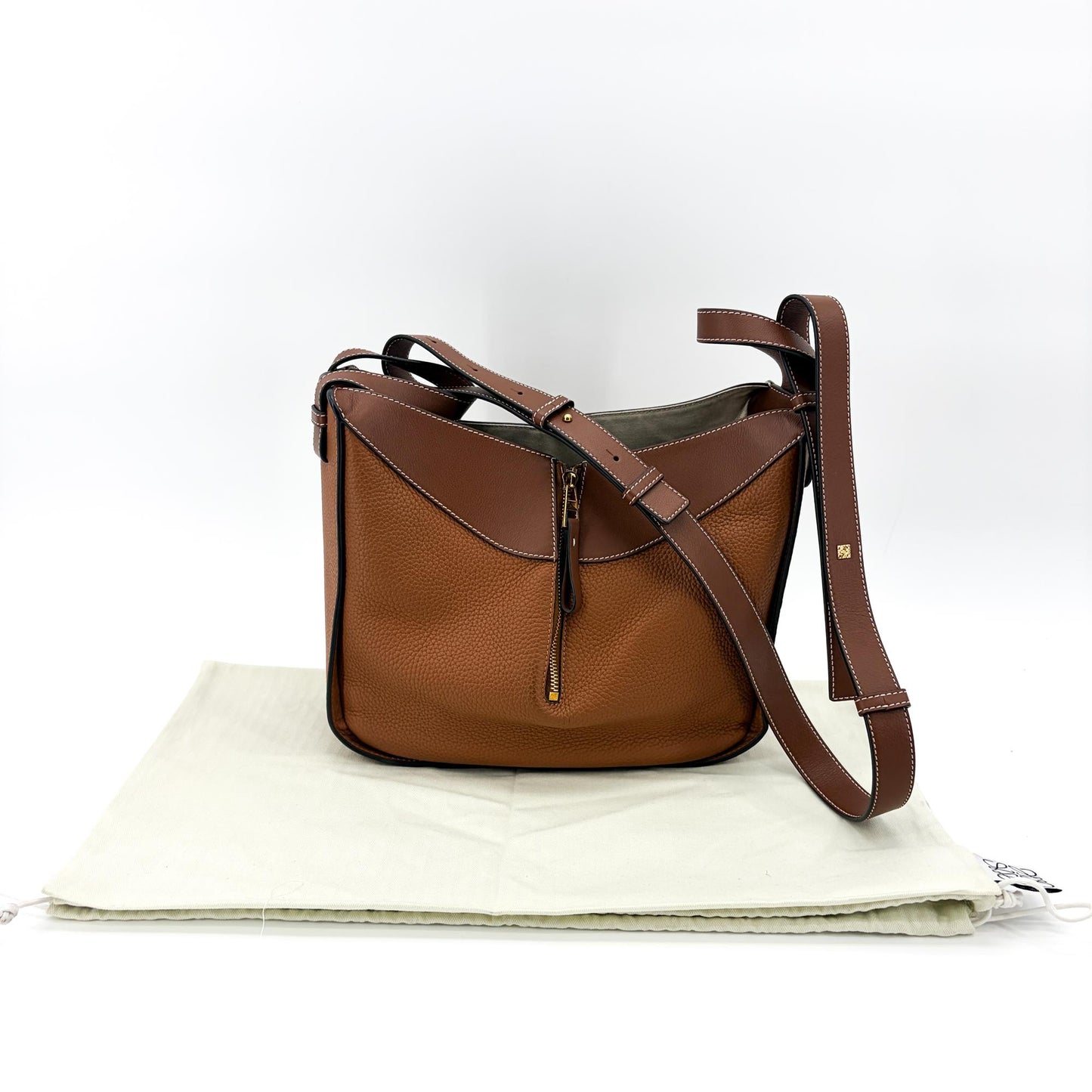 Loewe Hammock Small Bag Tan Grain Calfskin