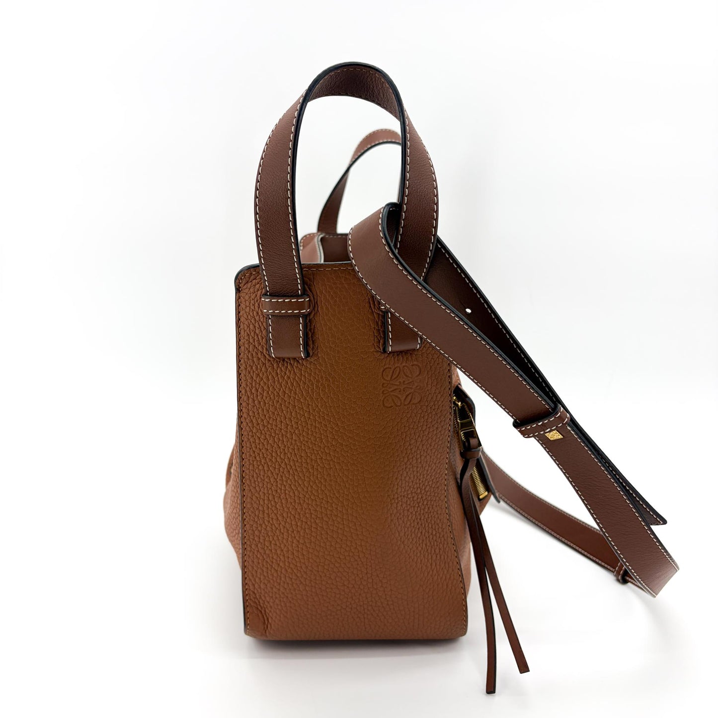 Loewe Hammock Small Bag Tan Grain Calfskin