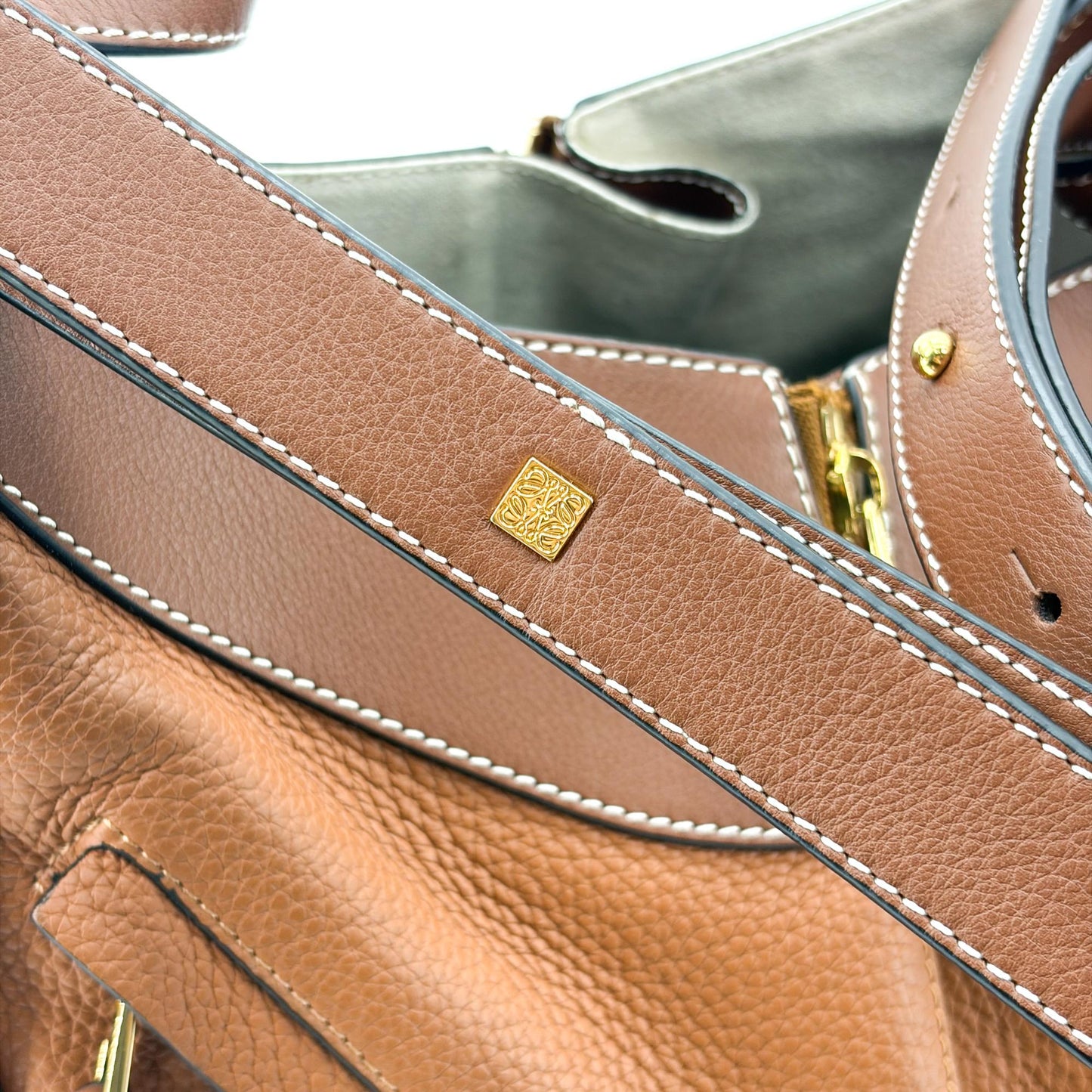 Loewe Hammock Small Bag Tan Grain Calfskin