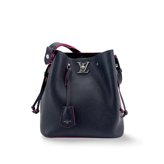 Louis Vuitton Lockme Bucket NV Marine Rouge