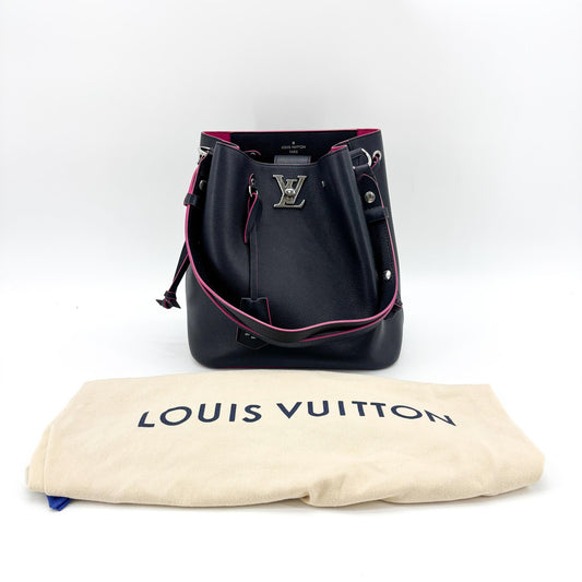 Louis Vuitton Lockme Bucket NV Marine Rouge