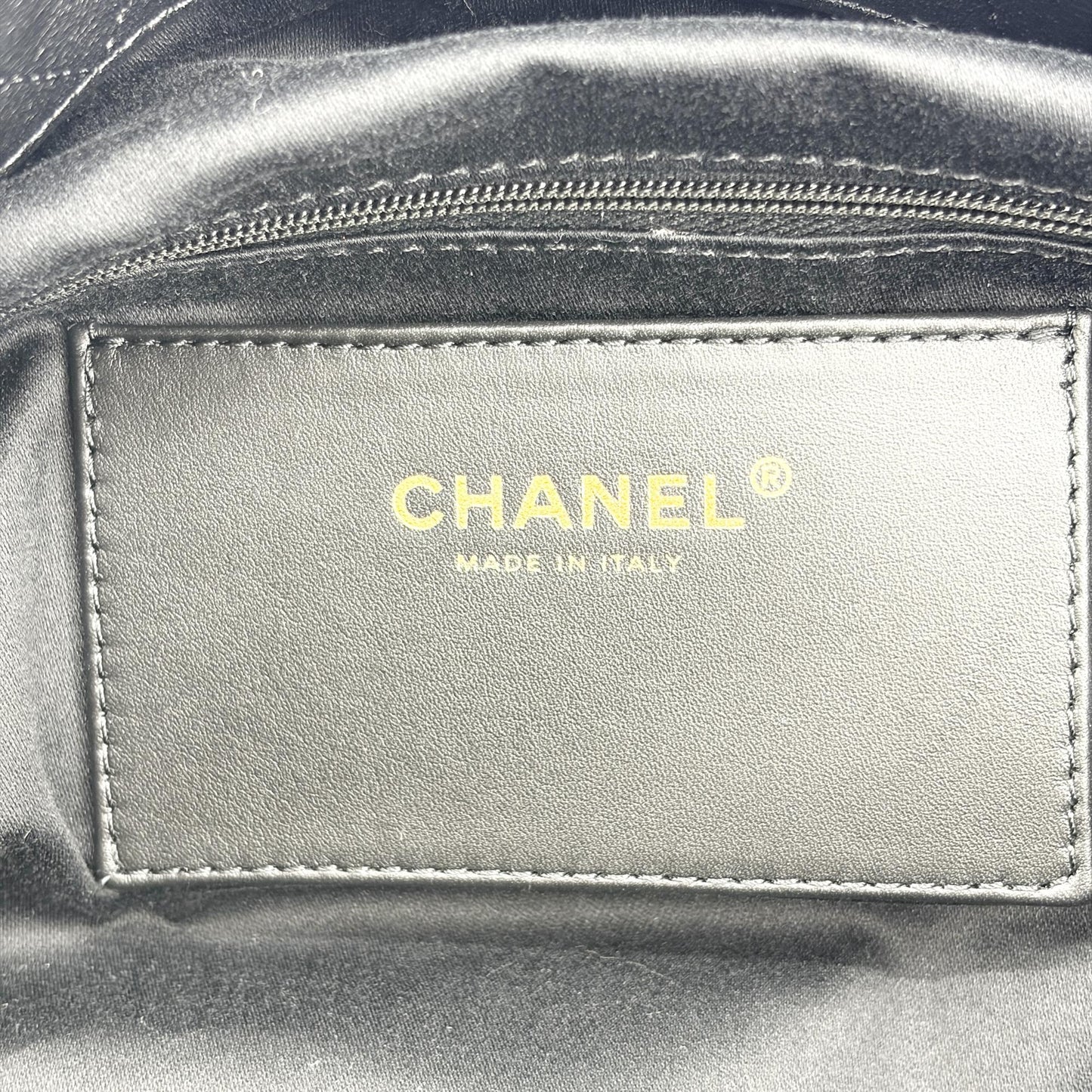 Chanel Quilted CC Charm Hobo Bag Black with Gold Hardware