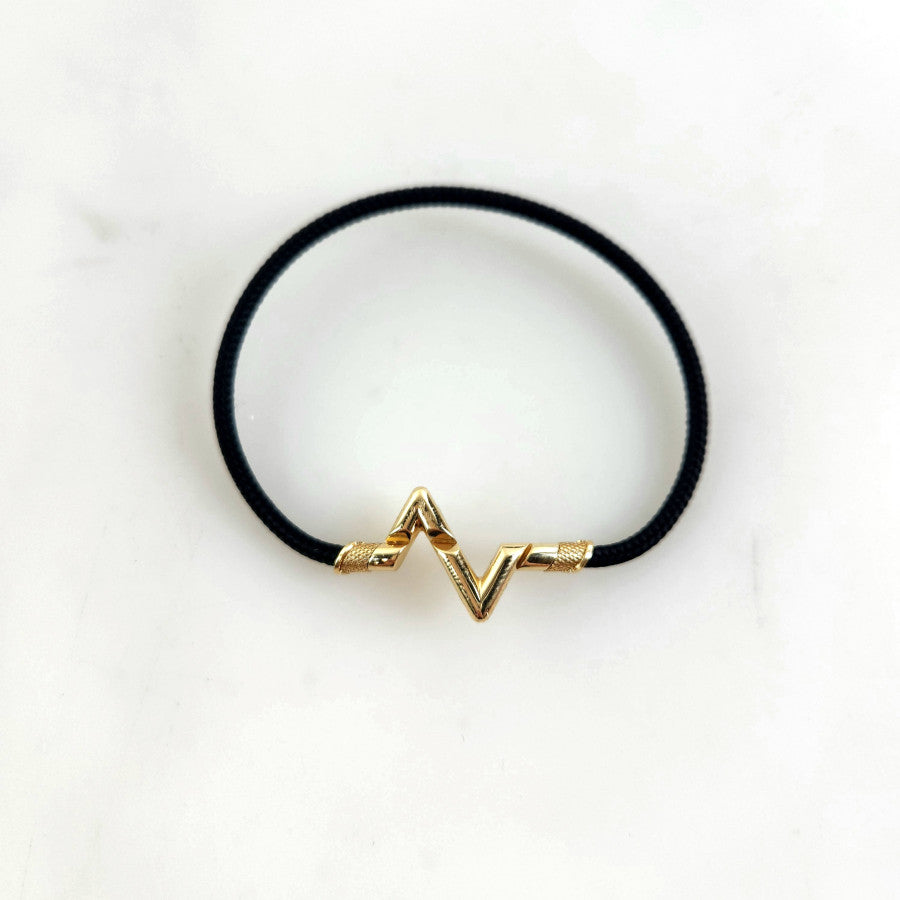 16 LV Bolt Upside Down Bracelet