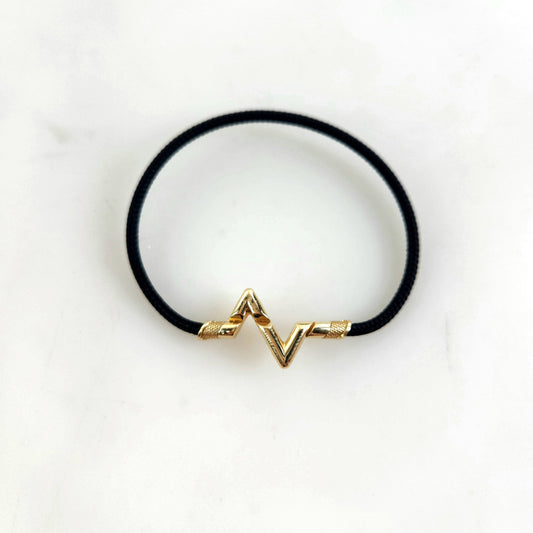16 LV Bolt Upside Down Bracelet