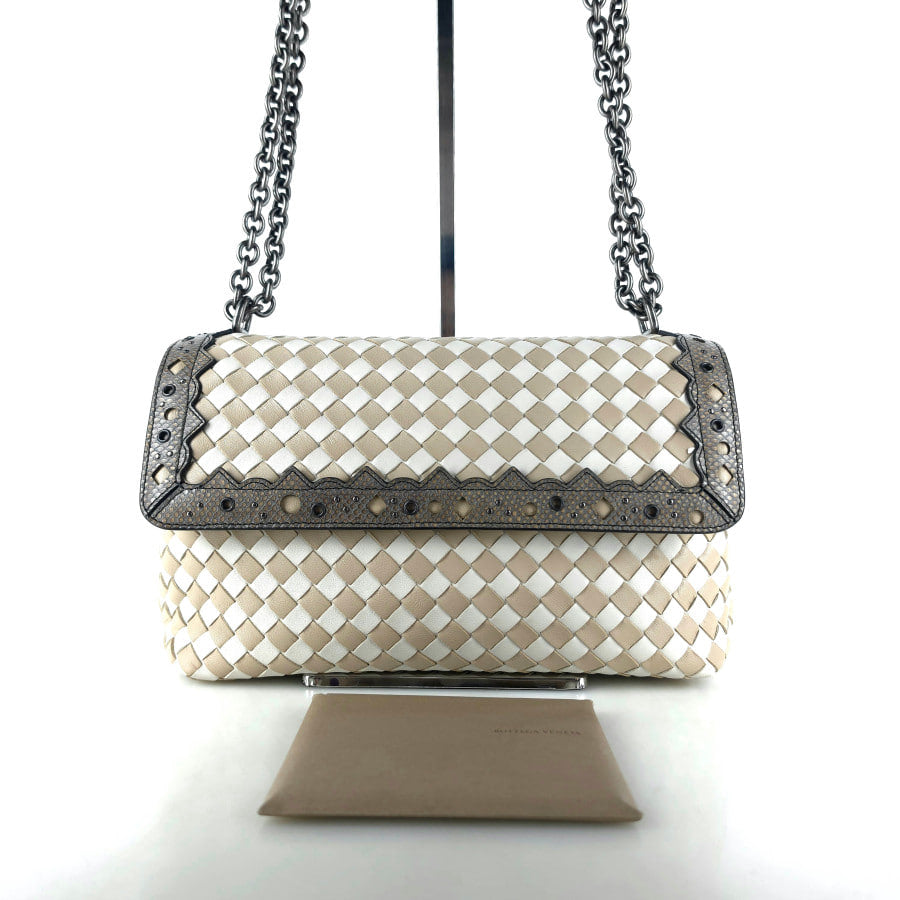 Intrecciato Flap Shoulder Bag Crossbody Bag 549827