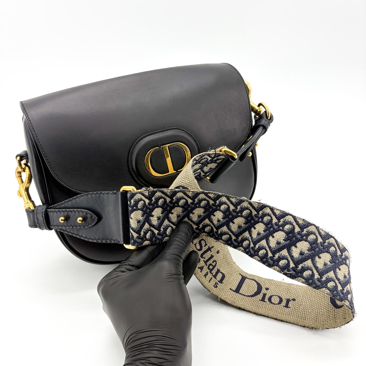 Dior Bobby Medium Bag Black Box Calfskin