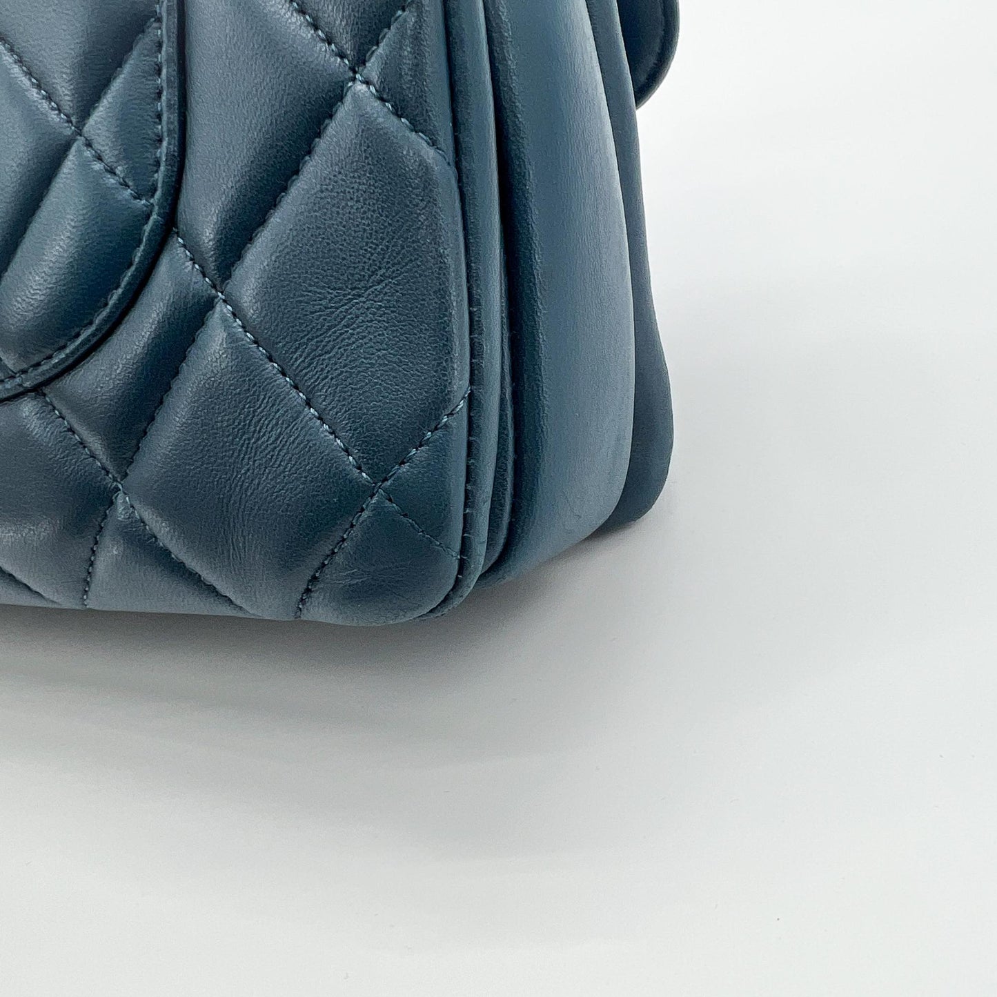 Chanel Small Trendy CC Top Handle Flap Bag Navy Gold Hardware