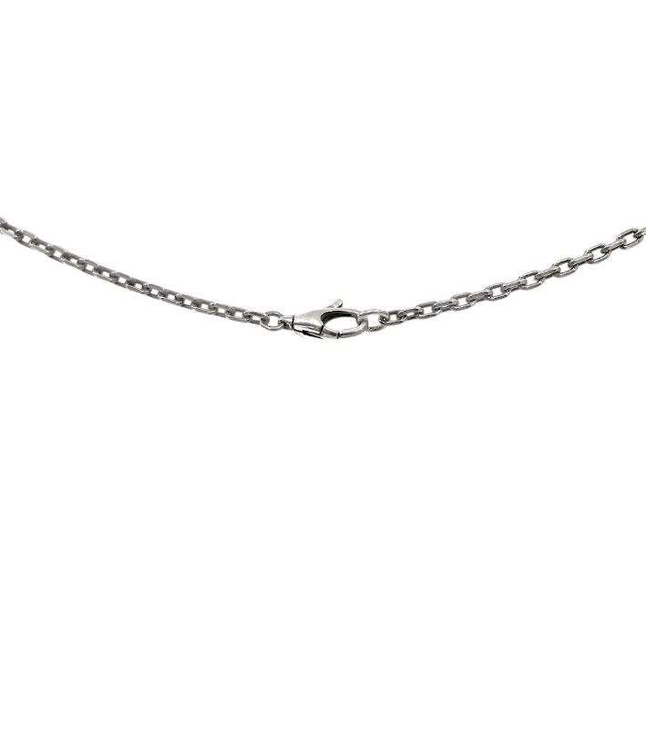 Gucci Blue Heart Interlocking G Silver Necklace