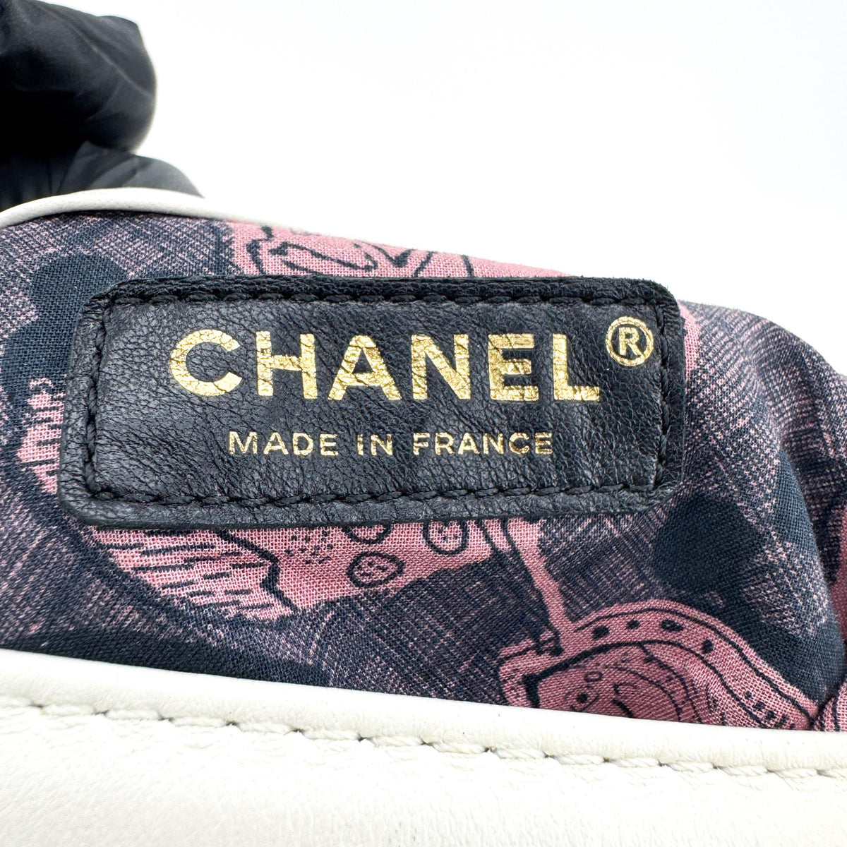 Chanel Flap Bucket Bag Small Lambskin White Gold Hardware
