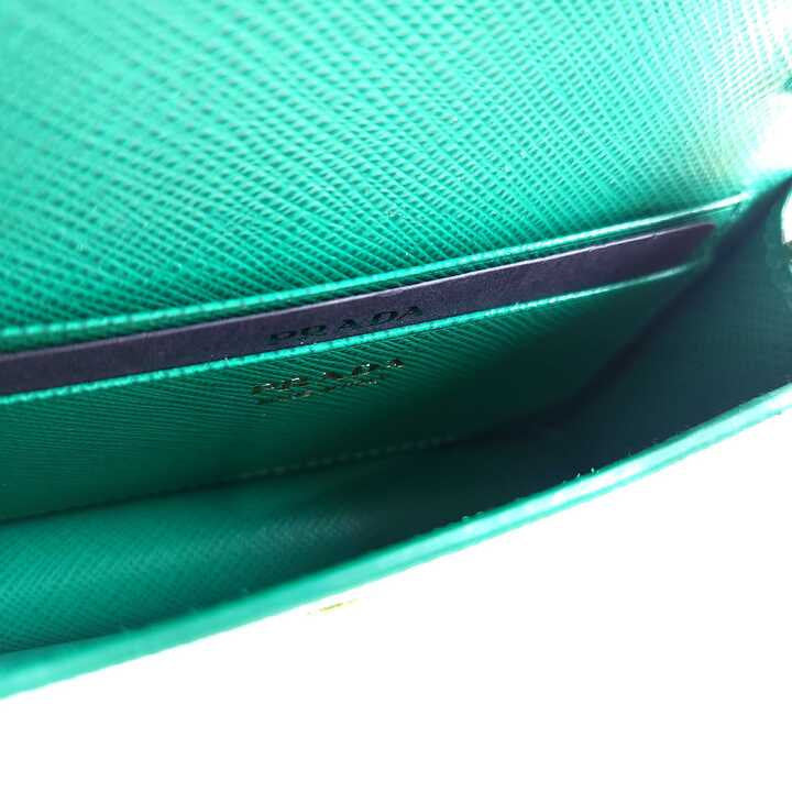 Saffiano Chain Strap Card Holder 1MR034
