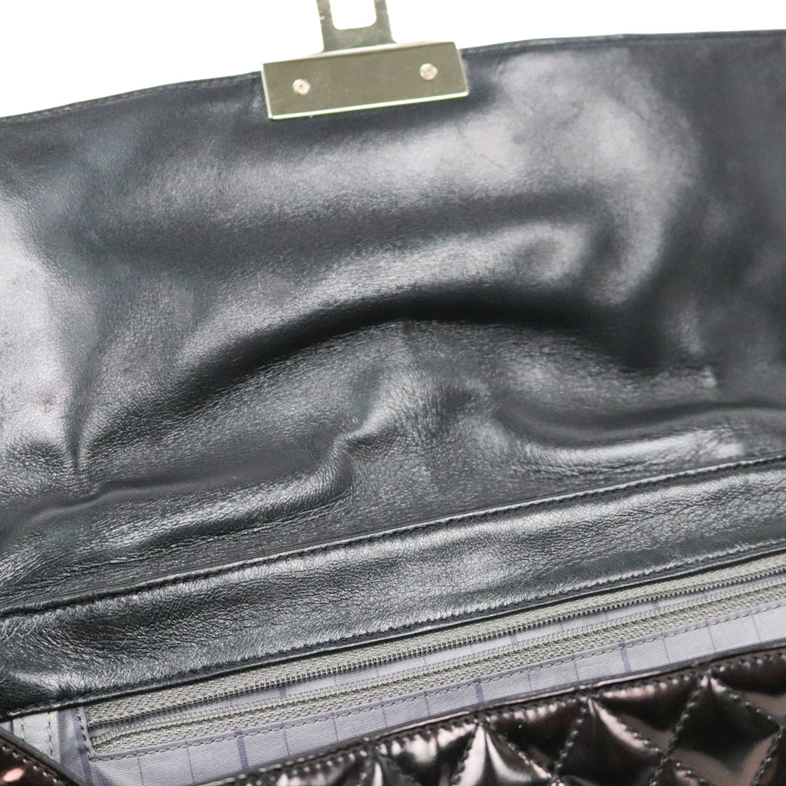 Chanel Black Faded Mademoiselle Lock Kelly Top-Handle Chain 2-Way