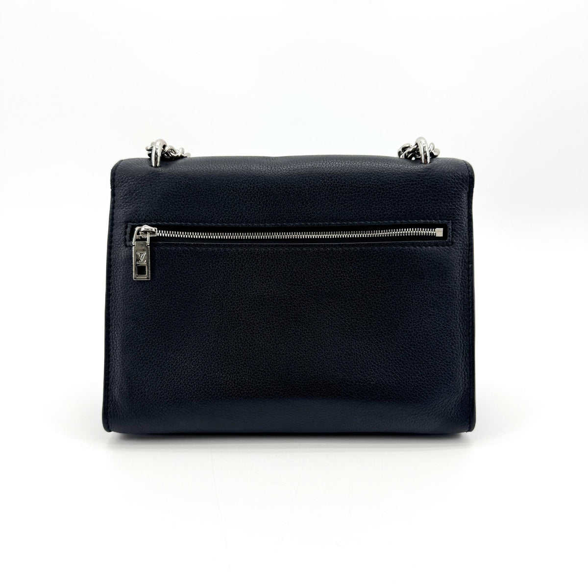 Louis Vuitton Lockme II Crossbody Bag Black Silver Hardware