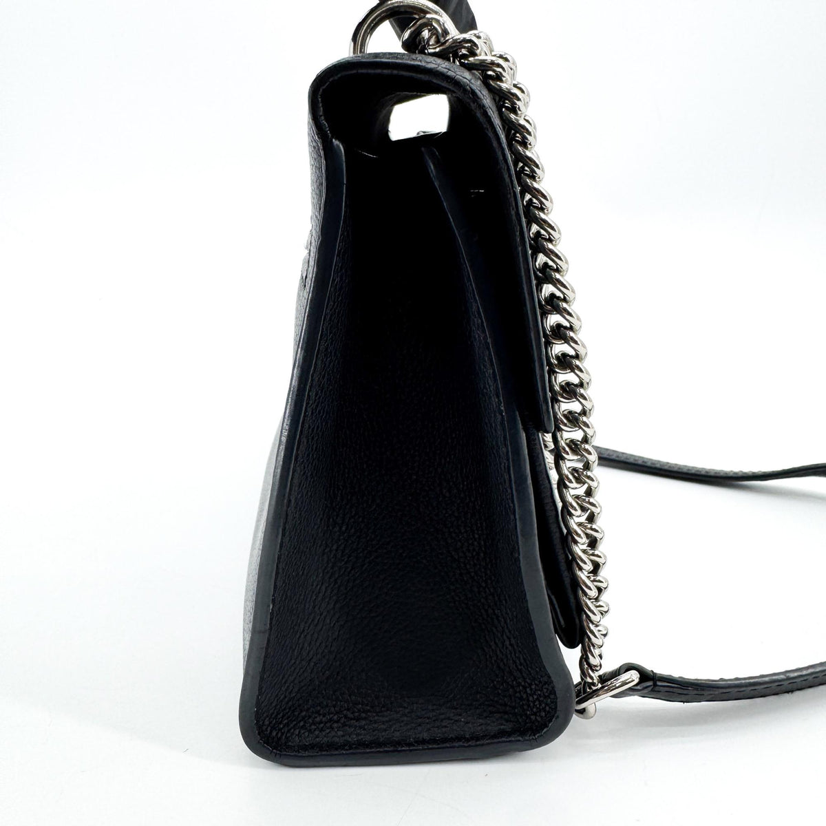 Louis Vuitton Lockme II Crossbody Bag Black Silver Hardware