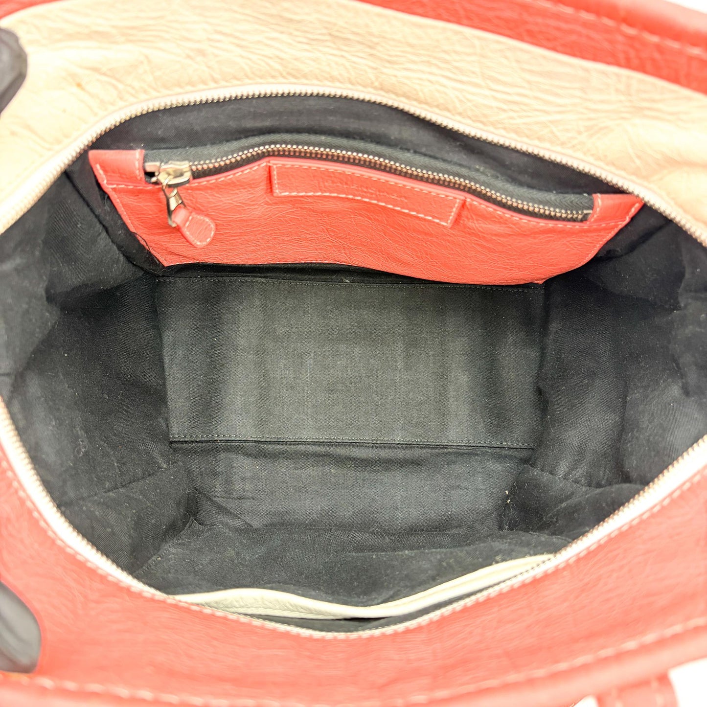 Balenciaga Bazaar Shopper XS Red White Stripe