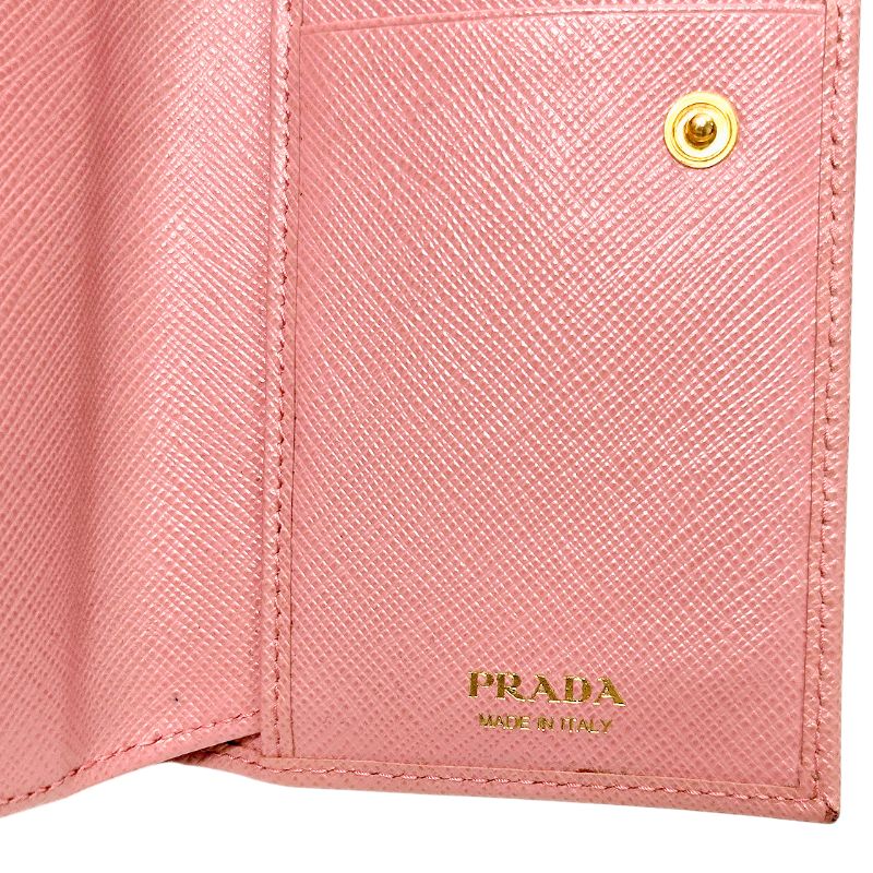 Prada Pink Saffiano Medium Wallet