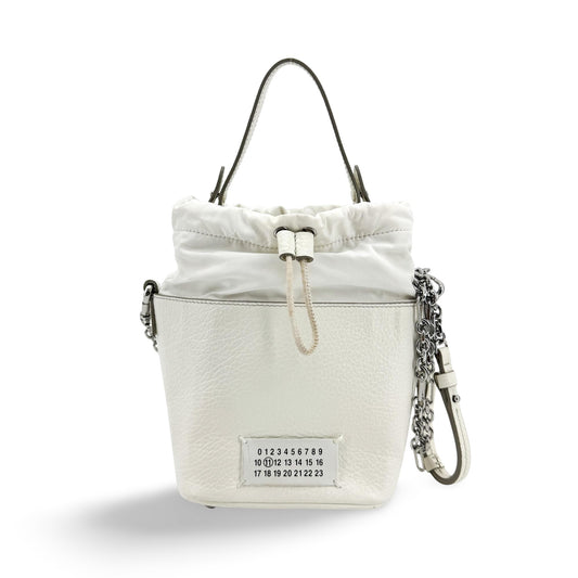 Maison Margiela 5AC Micro Bucket Bag White