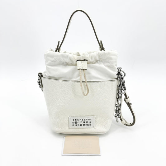 Maison Margiela 5AC Micro Bucket Bag White