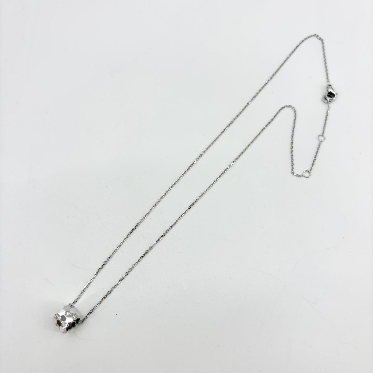 Chaumet Be My Love White Gold Diamond Black Lacquer Pendant Necklace