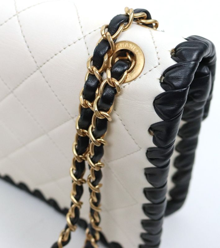 Chanel Mini White Flap Shoulder Bag