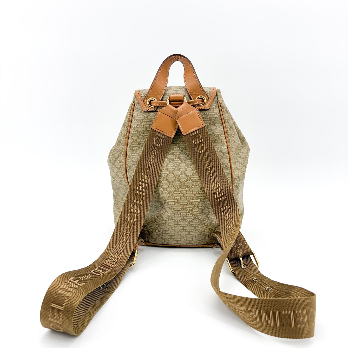 Celine Macadam Vintage Medium Backpack Brown