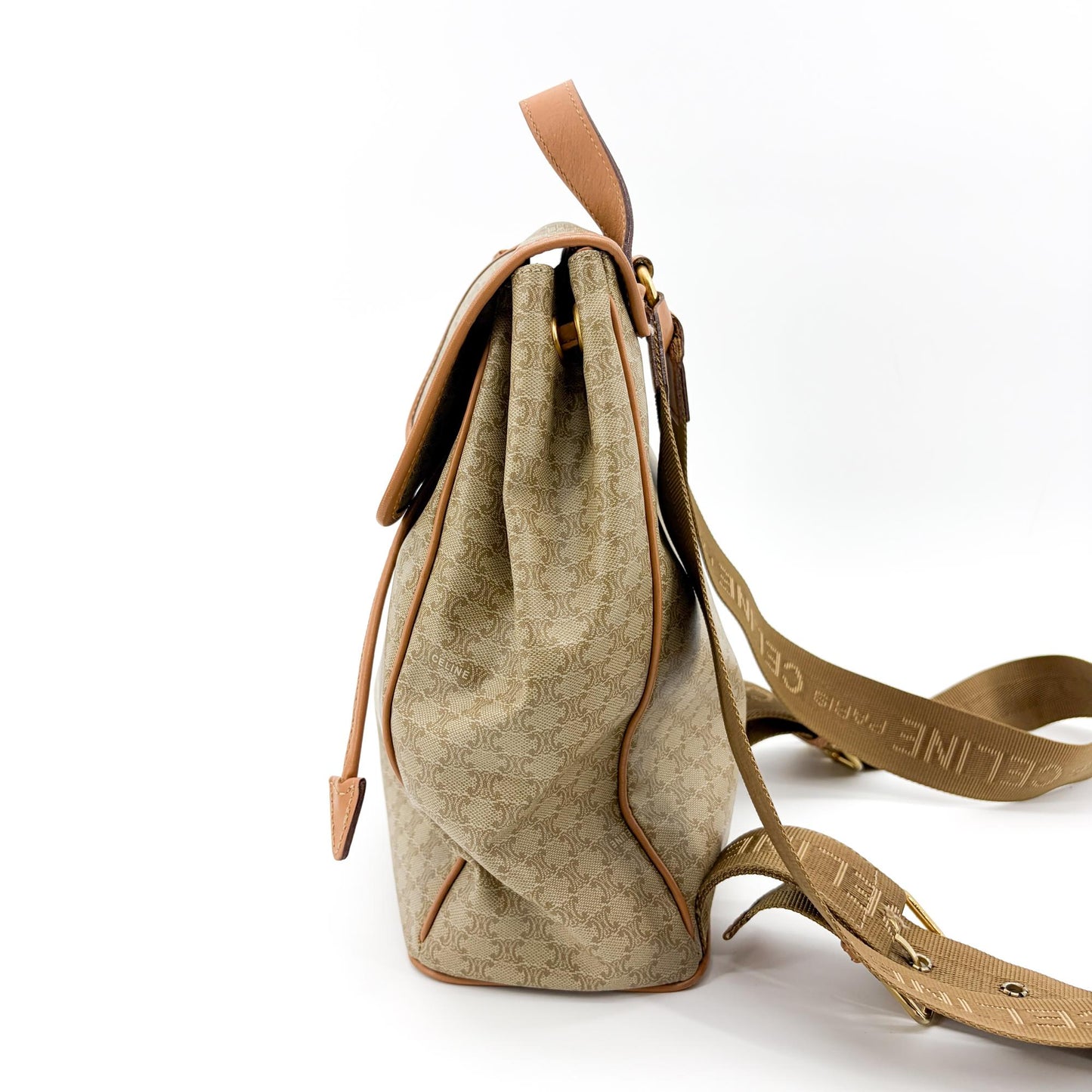 Celine Macadam Vintage Medium Backpack Brown