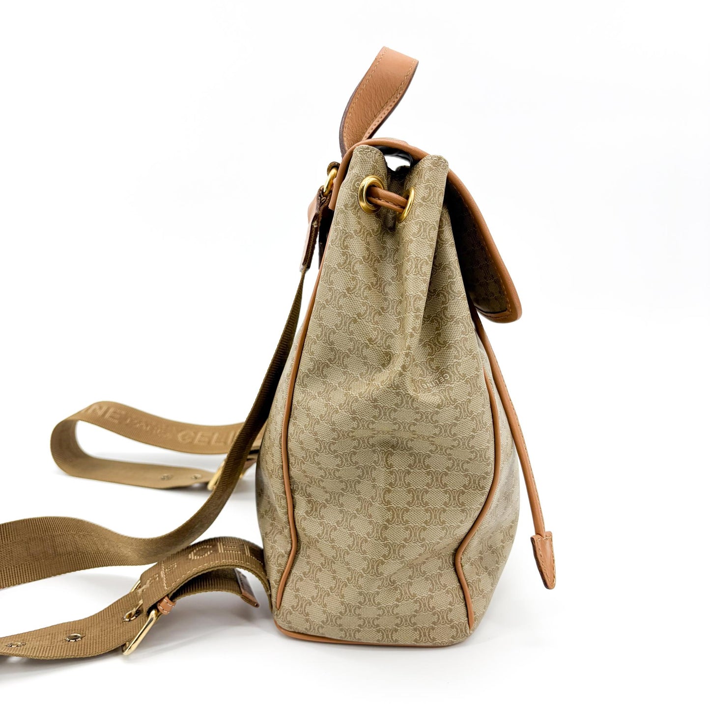 Celine Macadam Vintage Medium Backpack Brown
