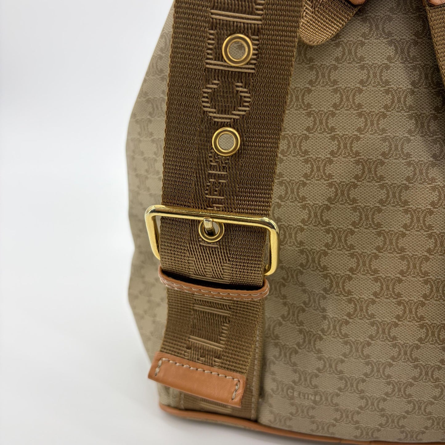 Celine Macadam Vintage Medium Backpack Brown