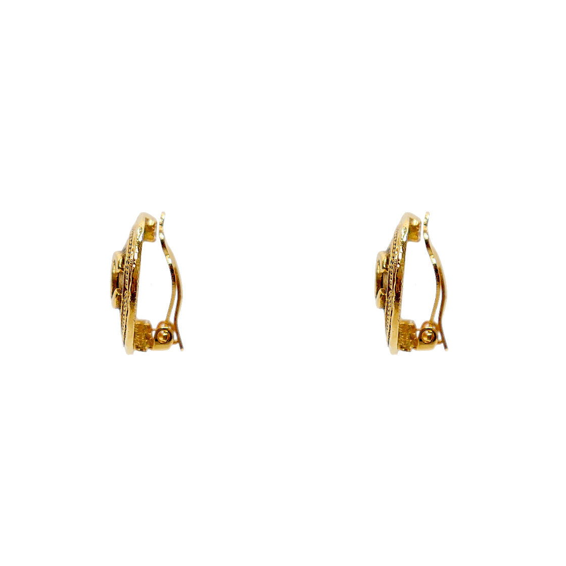 Chanel CC Gold Earrings