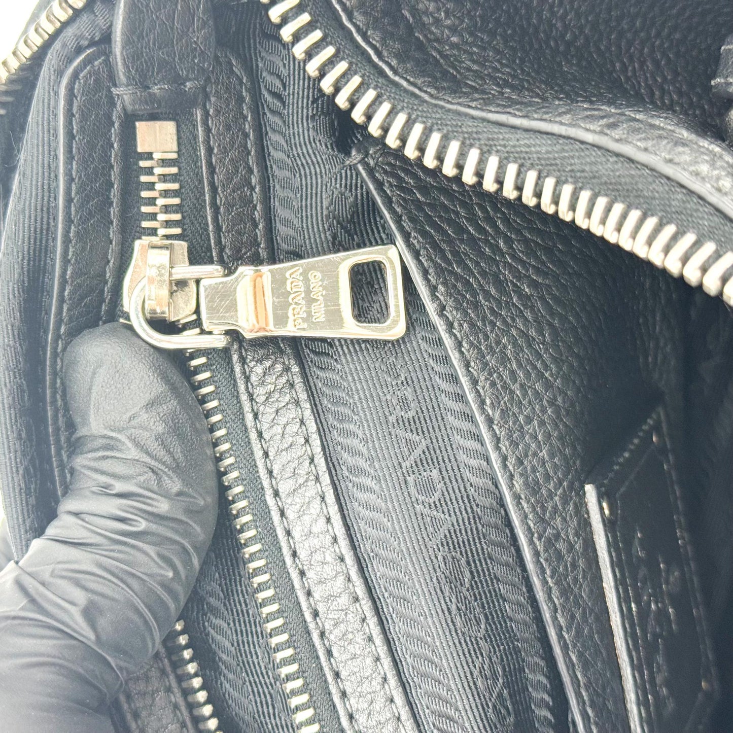 Prada Vitello Phoenix Tote Bag Black