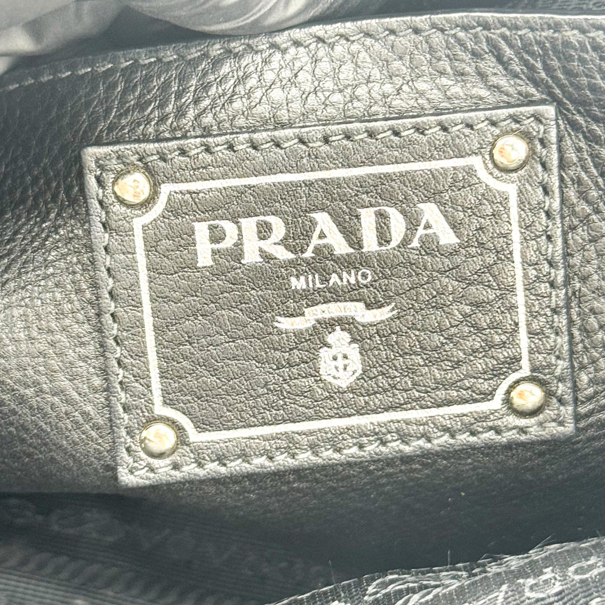 Prada Vitello Phoenix Tote Bag Black