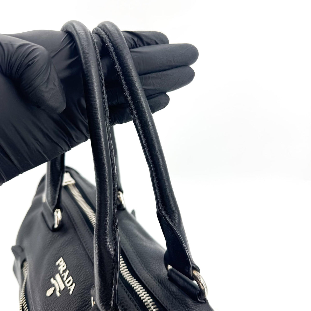 Prada Vitello Phoenix Tote Bag Black