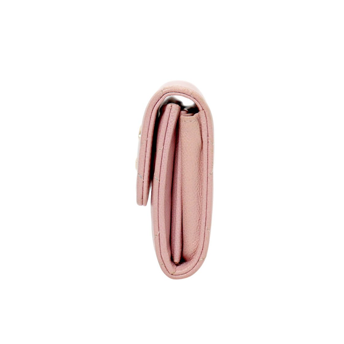 Chanel Pink Caviar Card Wallet