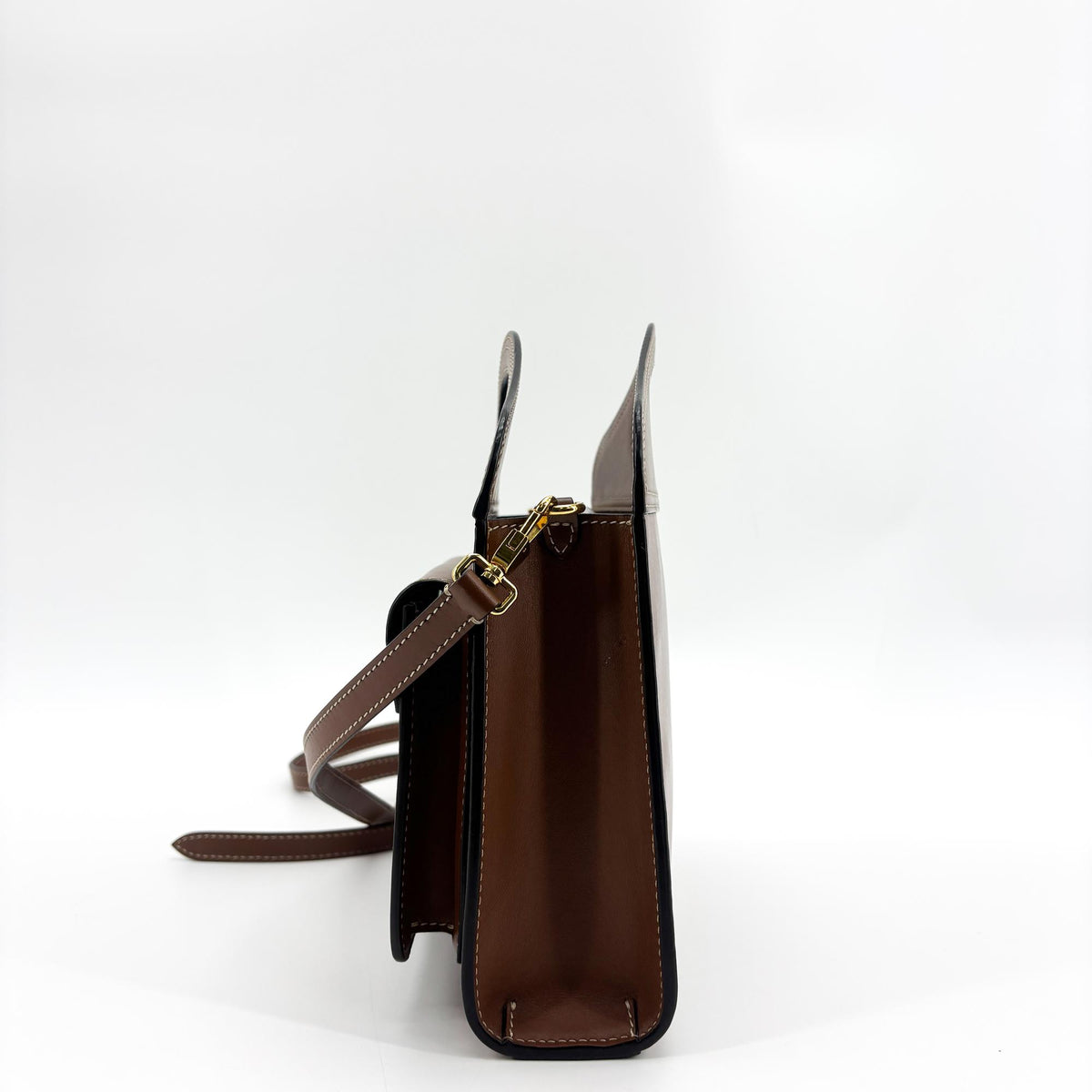 Burberry Micro Leather Pocket Bag Brown